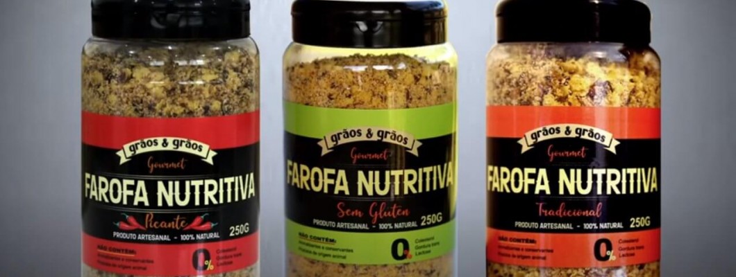 Novos Potes da Farofa Nutritiva Grãos & Grãos